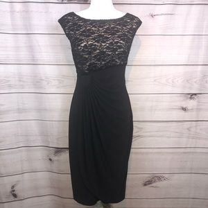 Connected Apparel Black evening dress